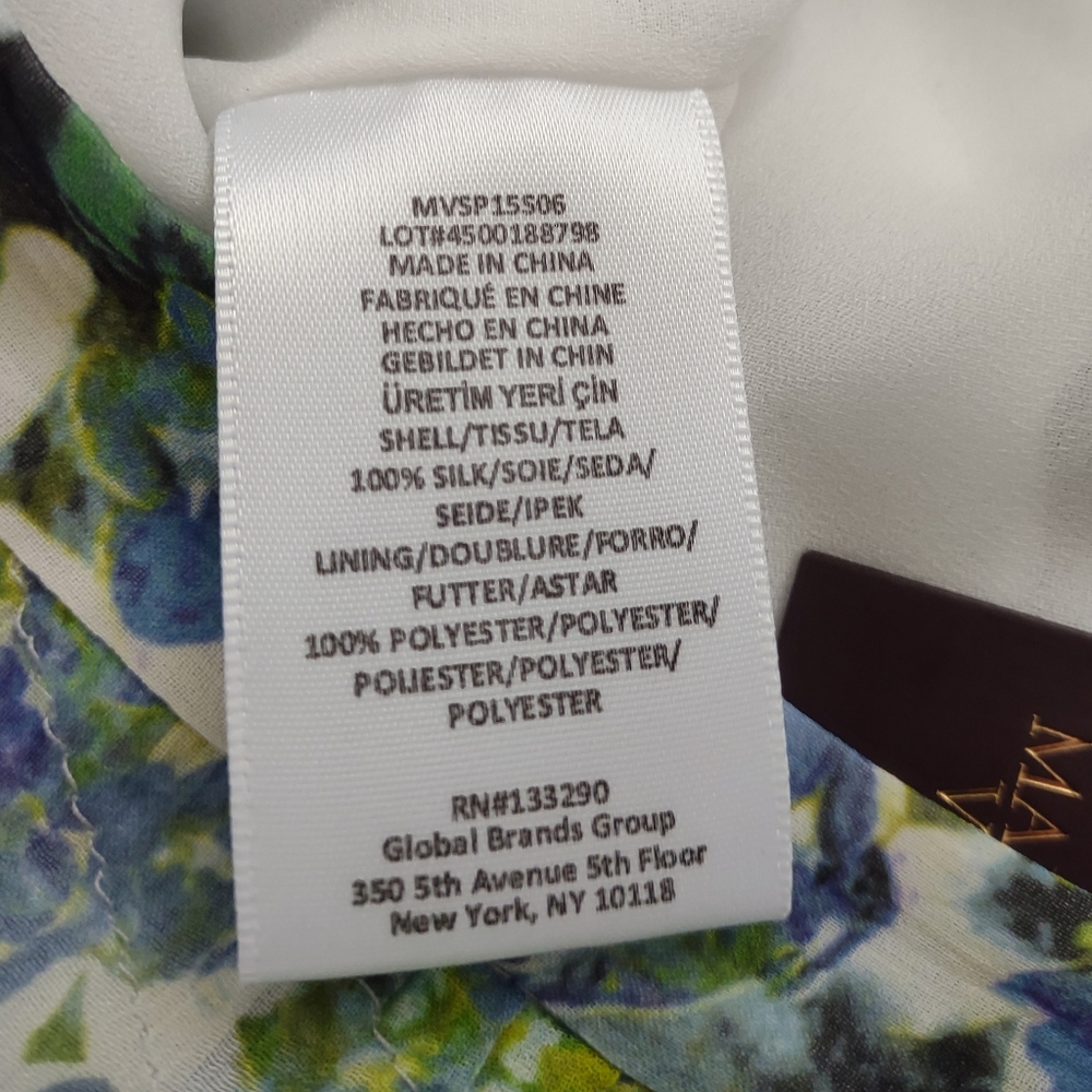 New 🆕 Vogue runway collection Marchesa Voyage silk kaleidescope pleated maxi - Picture 6 of 11